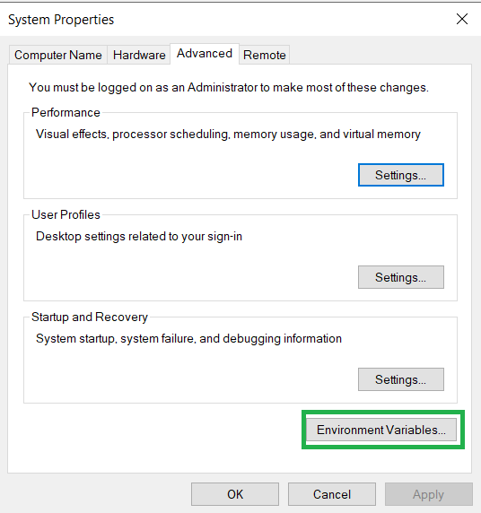Edit Environment Variables 2