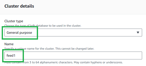 Feed Cluster Details