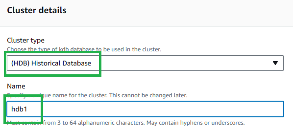 HDB Cluster Details