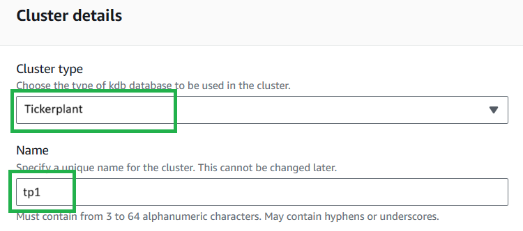 TP Cluster Details